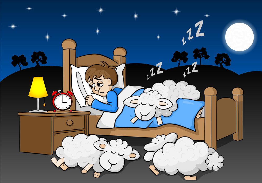 Insomnia counting sheep