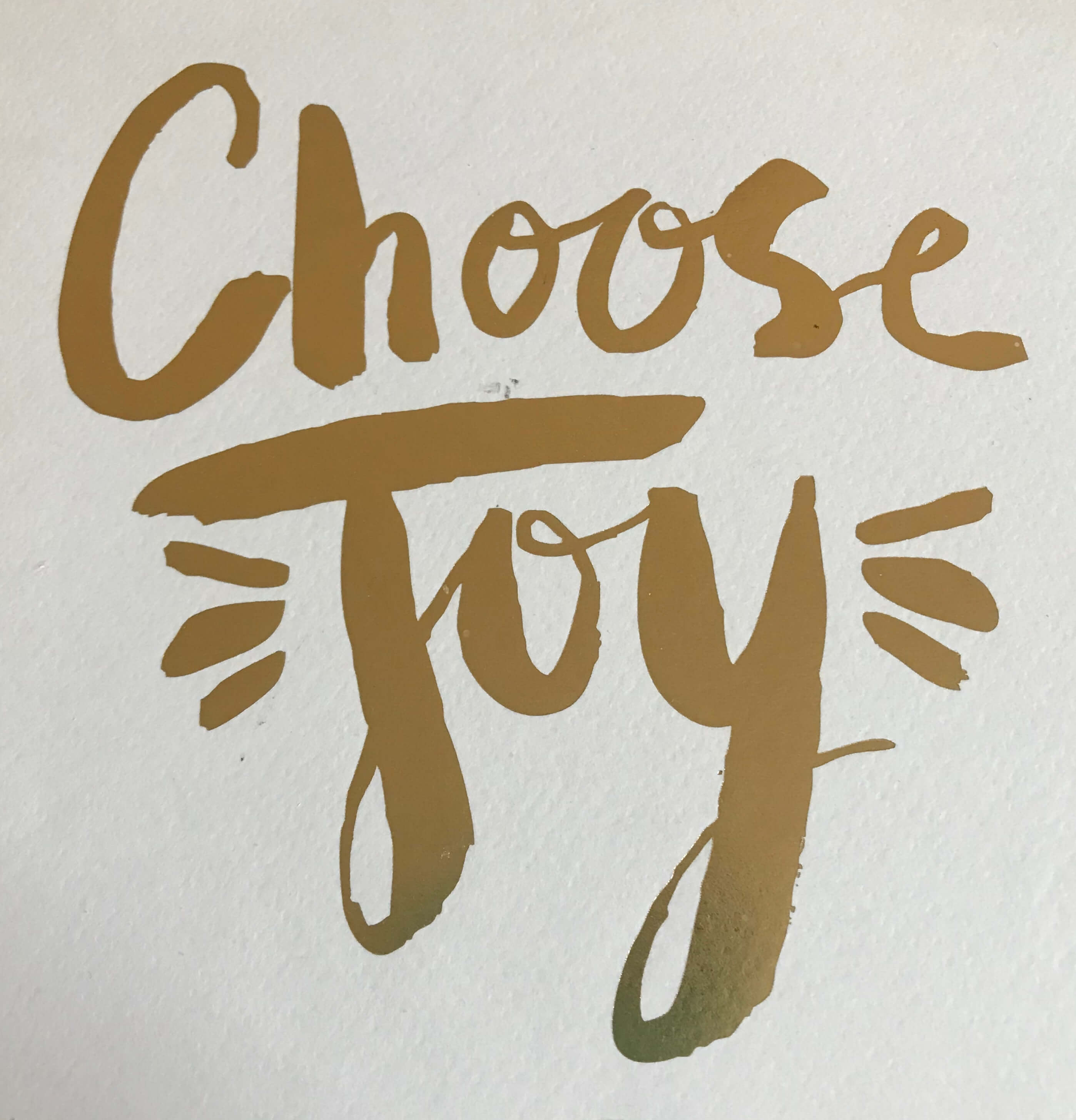 do people change? when they choose joy - yes!