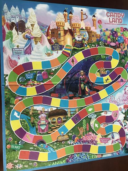 Life is a journey like Candyland - with lots of twists and turns