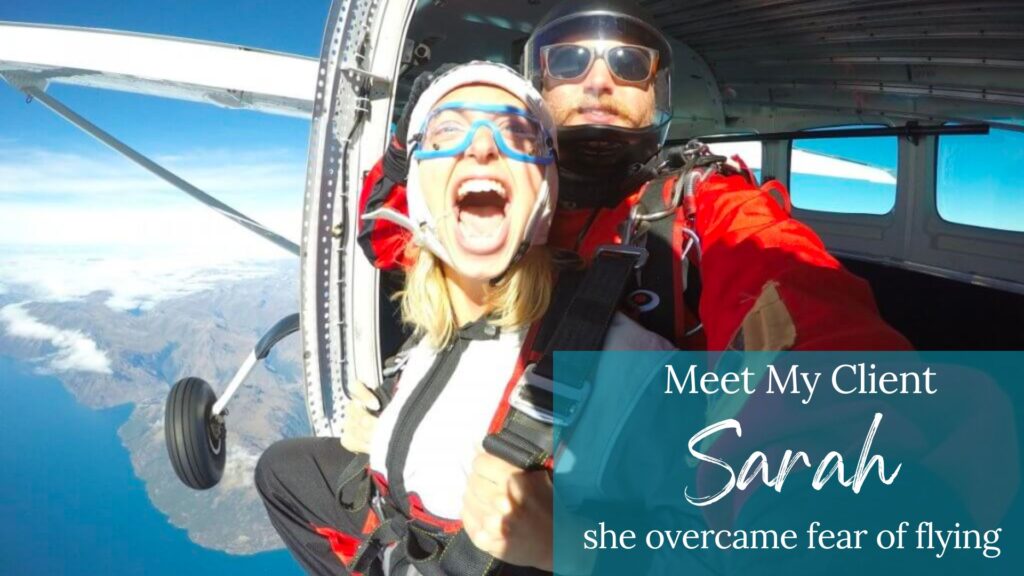 Sarah show how to get over the fear of flying
